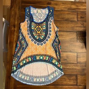 FLYING TOMATO Hi Lo Tunic Top Size Large